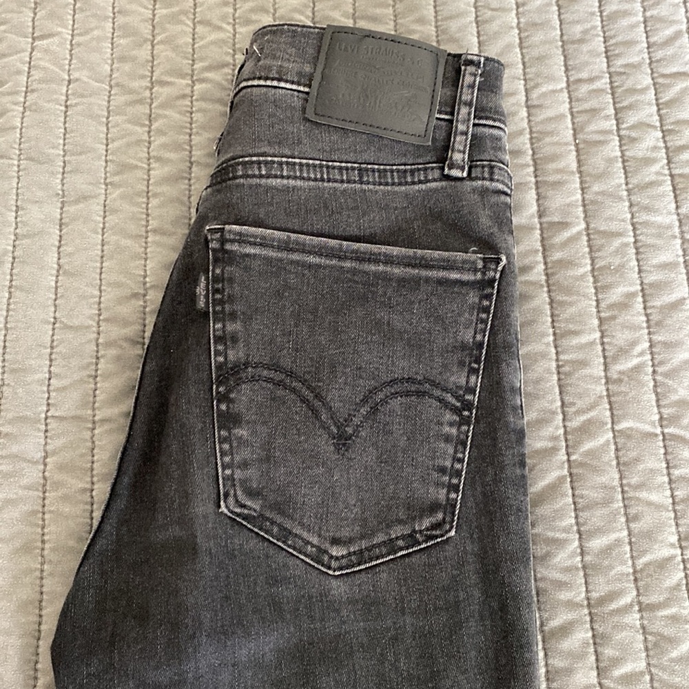 Levi's® Premium MILE HIGH SUPER SKINNY WOMEN'S JEANS - Black Ground